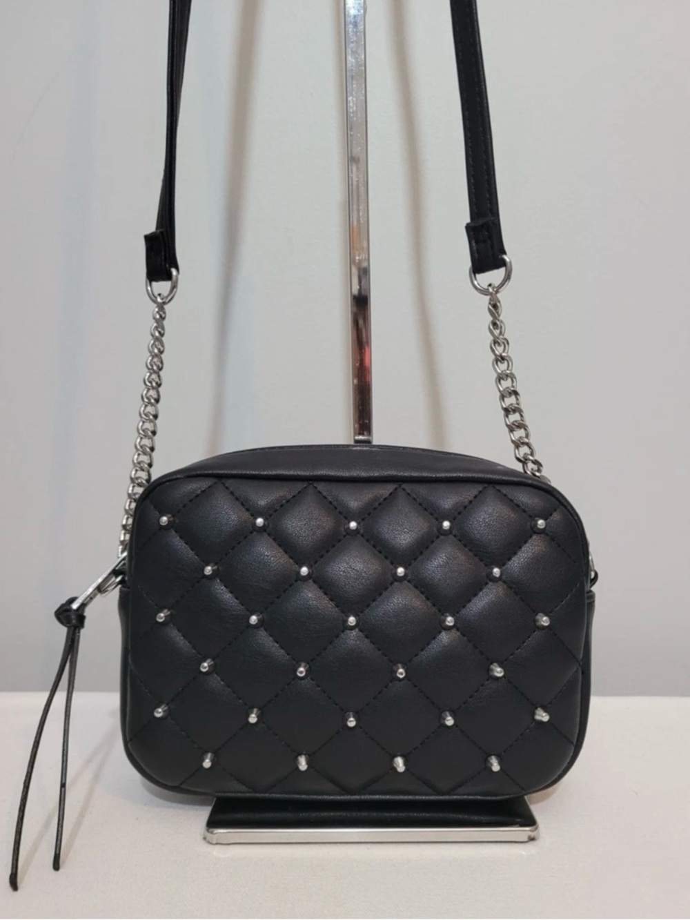 Rebecca Minkoff Black Quilted Studded Crossbody Bag - NWT